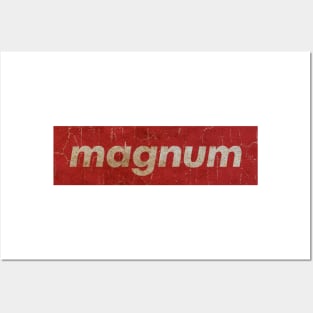 Magnum - SIMPLE RED VINTAGE Posters and Art